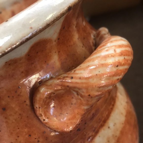 Studio Art Pottery Jug Vase Urn Crock with Handles - Picture 7 of 7